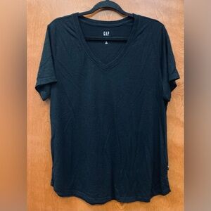 5 for $20 Gap short sleeve v-neck top black size XL